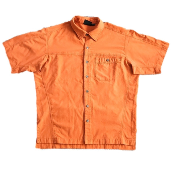 Mountain Hardwear Orange Outdoor Button-Up Shirt - Picture 1 of 8